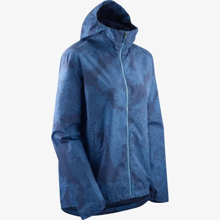 Navy Salomon Comet Wp Jkt W Women's Shell Jackets | IE UX7916